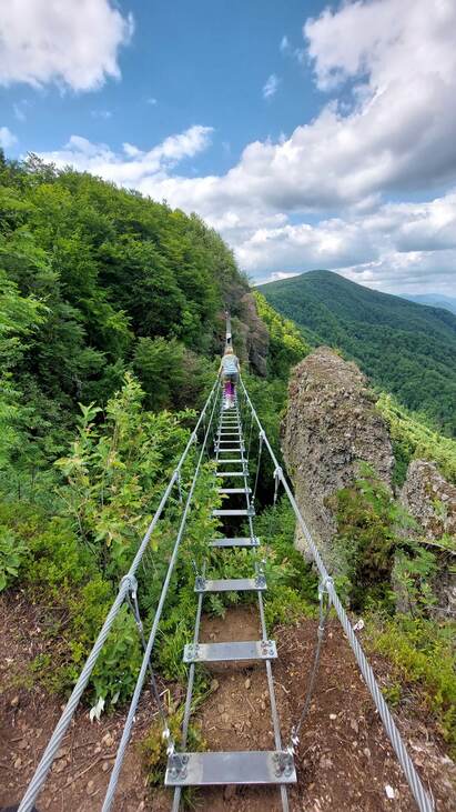 Csehszlovákia Besztercebánya Fülek Gótikus út via ferrata rafting