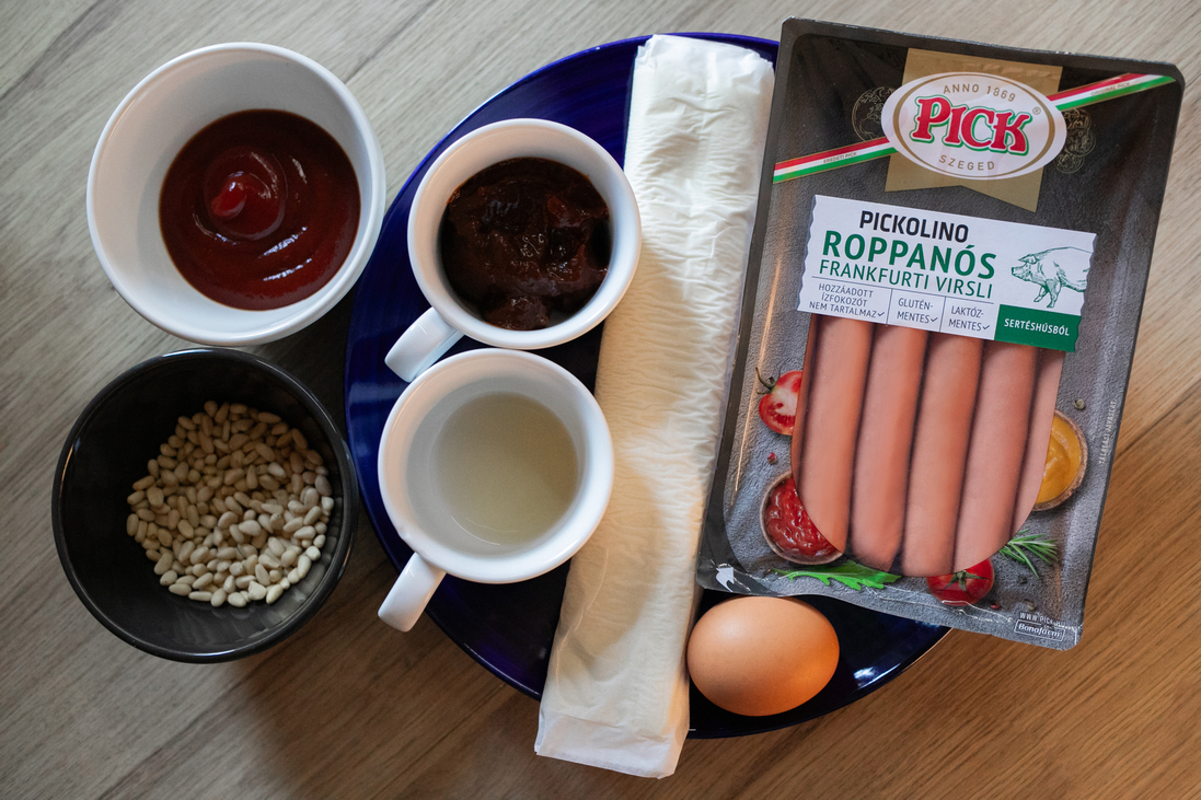 recept virsli roló pigs blanket