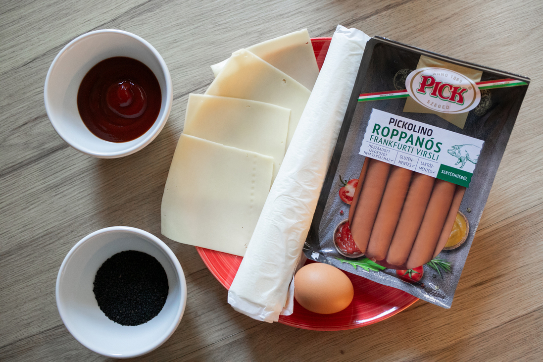 recept virsli roló pigs blanket