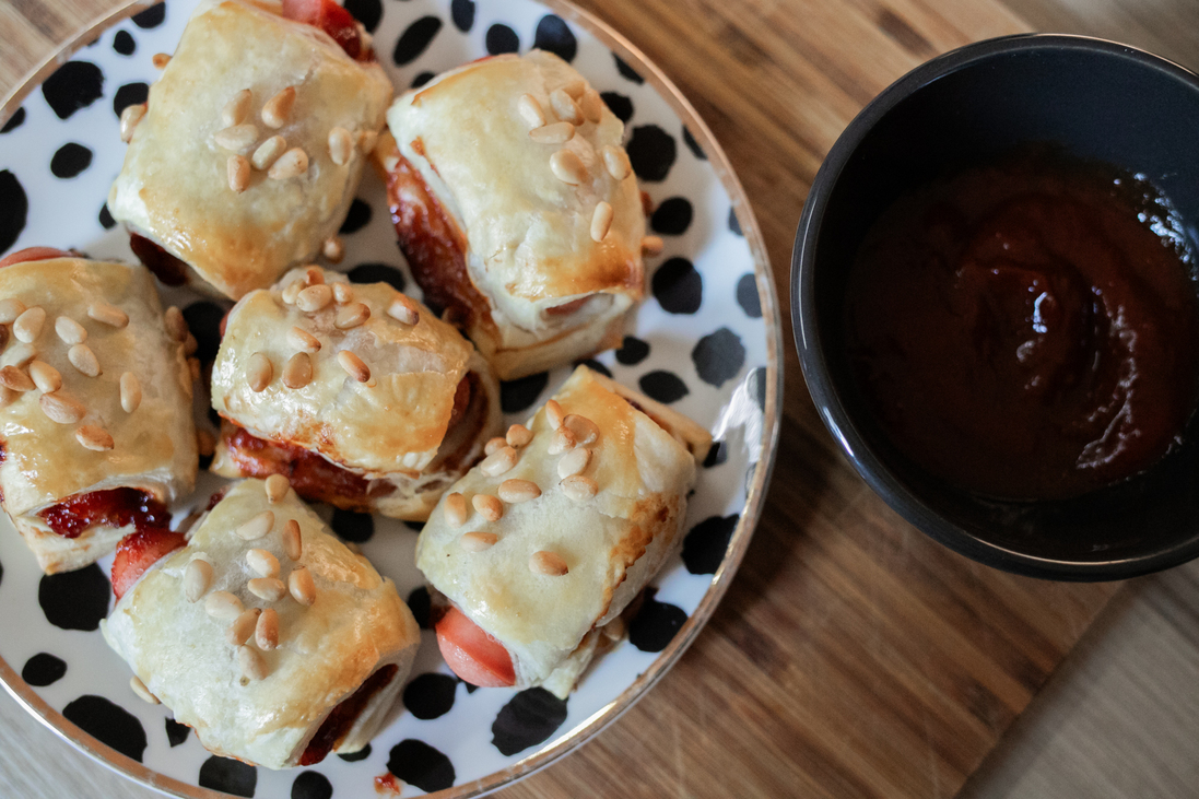 recept virsli roló pigs blanket