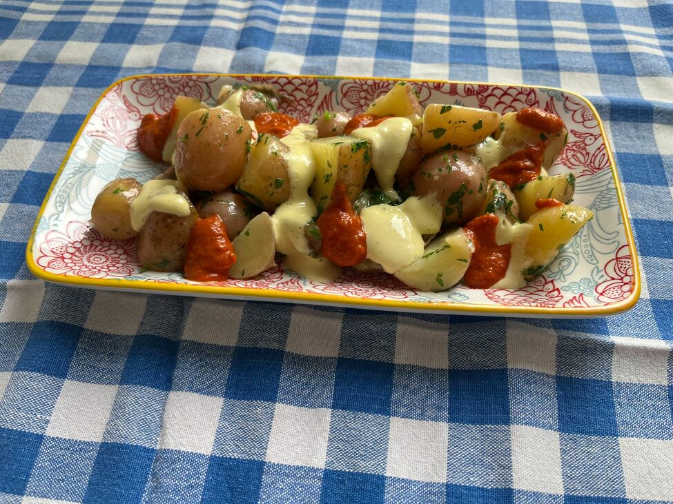 recept újkrumpli spanyol patatas bravas