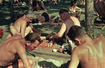 Palatinus Strandfürdő, 1953 – Fortepan / Horváth Miklós dr.